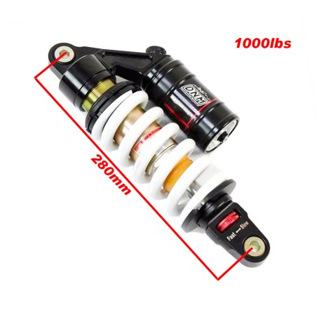 AMORTIGUADOR DNM 280mm 1000lbs CON BOTELLA