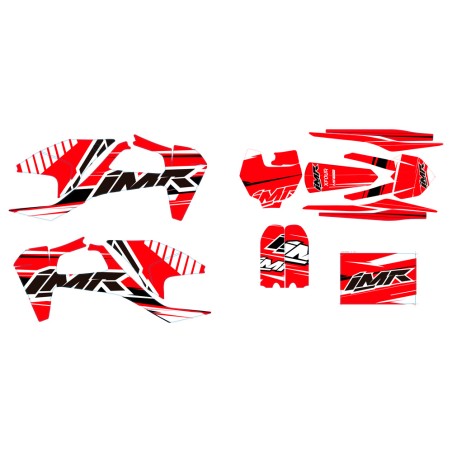 KIT ADHESIVOS RACE PRO 190 ROJO