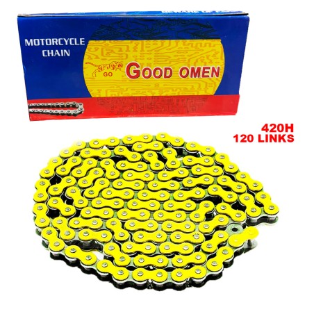CADENA PASO 420 (120 LINK AMARILLA)