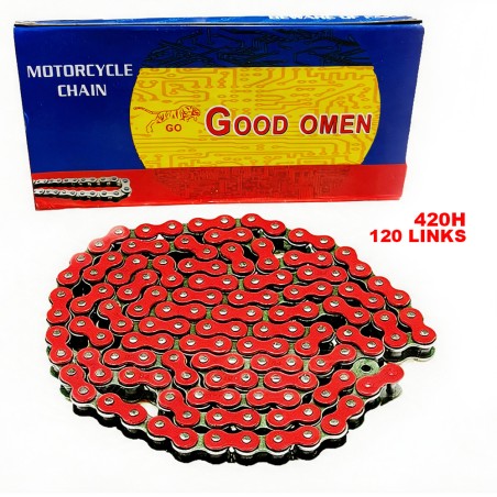 CADENA PASO 420 (120 LINK ROJA)