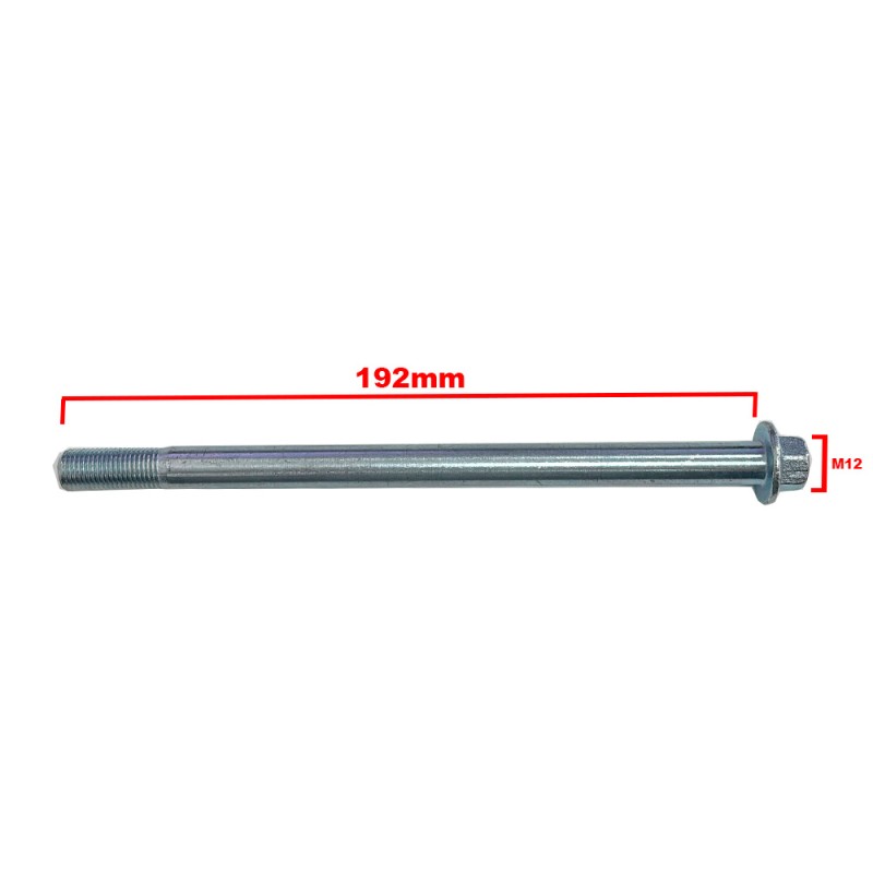 EJE RUEDA TRASERO IMR MINICROSS E-SX M12x192mm