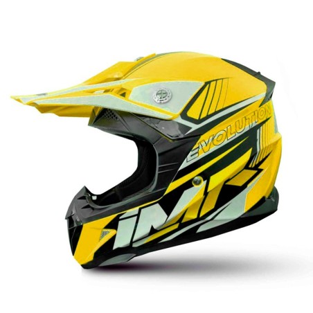 CASCO NIÑO IMR MX AMARILLO GAMA EVOLUTION