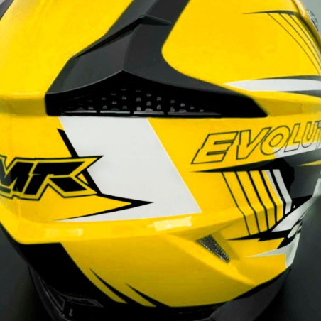 CASCO NIÑO IMR MX AMARILLO GAMA EVOLUTION