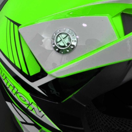 CASCO NIÑO IMR MX VERDE FLUOR GAMA EVOLUTION