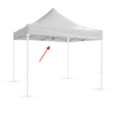 TECHO CARPA 3X3 IMPERMEABLE ESTANDAR - BLANCO