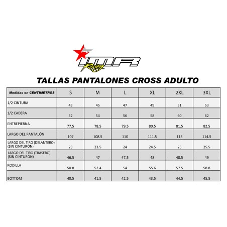 PANTALON CROSS XFOUR NARANJA ADULTO (OUTLET)