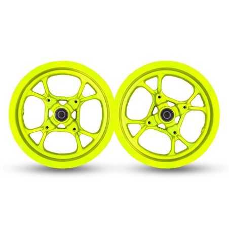 JUEGO LLANTAS 10" MINIGP 110 (HOMOLOGADAS RFME) AMARILLO