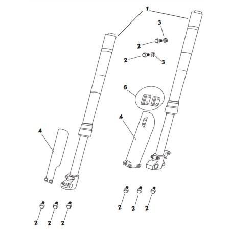 Despiece IMR Corse 155 RR (HORQUILLAS)