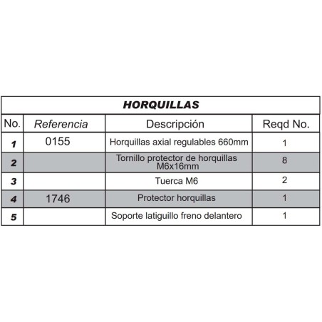 Despiece IMR Corse 155 RR (HORQUILLAS)