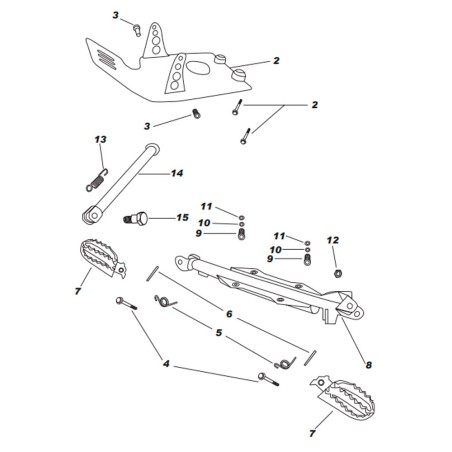 Despiece IMR Corse 155 RR (ESTRIBERAS)