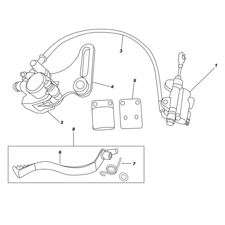 Despiece IMR Corse 155 RR (FRENO TRASERO)
